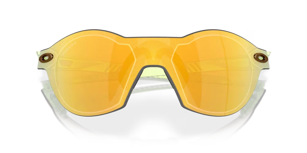 Gafas de sol Oakley ZubZero con lente color 24k vistas de frente cerradas