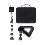 Dispositivo de terapia percusiva inteligente Theragun Elite con cabezales, cargador y estuche