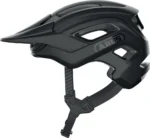 Vista lateral de casco de ciclismo negro Abus CliffHanger