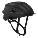 Vista lateral de casco de MTB negro Scott ARX