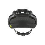 Vista frontal de casco de ciclismo negro Oakley Aro3