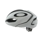 Vista lateral de casco de ciclismo gris Oakley Aro5