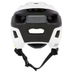 Vista posterior de casco de ciclismo blanco Oakley Drt3 trail