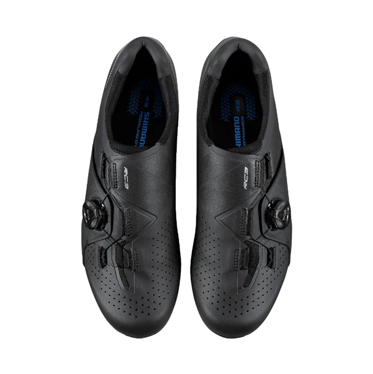 Zapatillas de ruta Shimano RC3 color negro vista lateral