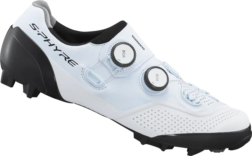 Zapatilla de montaña Shimano XC902 color blanco vista lateral